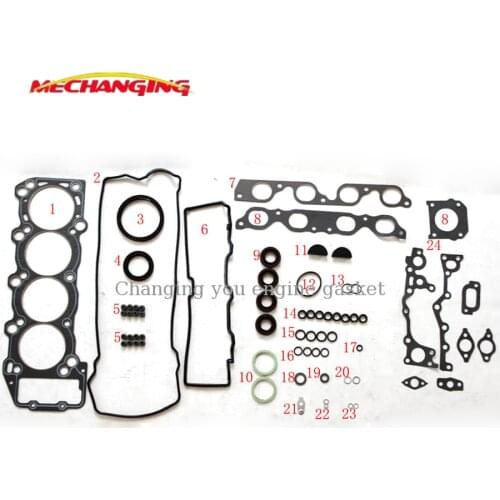 2TZ-FE 2TZFE 2TZ For TOYOTA PREVIA 16V 2.4L Engine Rebuilding Kits Full Set Engine Parts Engine Gasket 04111-76070 04111-76071