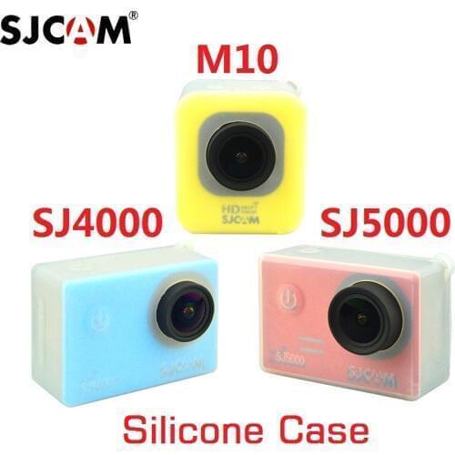 Clownfish SJCAM M10 SJ4000 SJ5000 Series Soft Silicone Case Housing Protective Cover for sj9000 SOOCOO C30 EKEN H9 Sports Camera