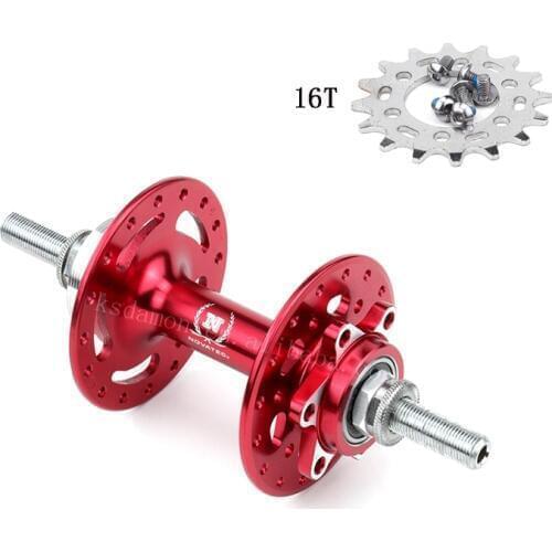 Novatec D566SBT 32 Holes Fixed Gear Disc Brake Bicycle Aluminum Alloy 16T Bike Rear Hub 120mm 2 Bearings 32H 380G