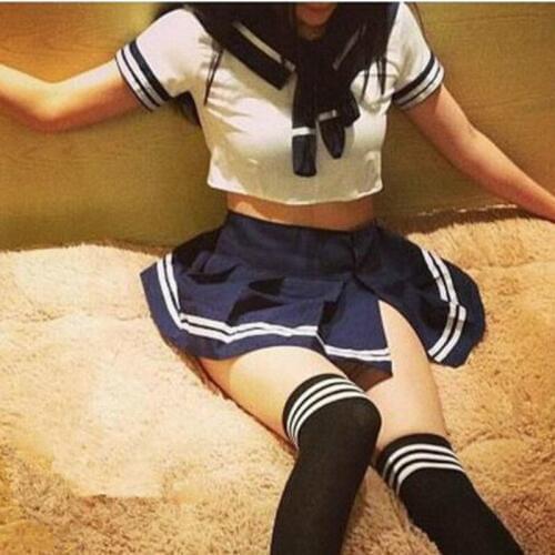 2018 New COSPLAY youth student uniforms Sexy lingerie women costumes Sex Products toy Sexy underwear Role play
