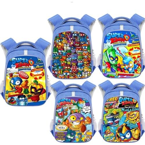 Super Zings Series Kindergarten Backpack Cartoon Game Superzings Toddler Kids Bag Waterproof Plecak Daily Children Mochila