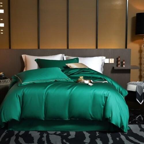 Solid Color 1000TC Egyptian Cotton Duvet Cover Bed Sheet set Luxury Sateen Weave Silky Soft Bedding Set Twin Queen King size
