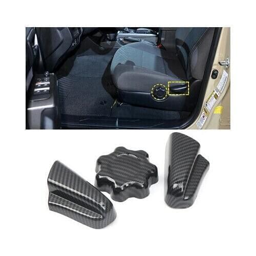 Inner Car Seat Adjustment Button Cover Trim 3pcs For Toyota Tacoma N300 16-19