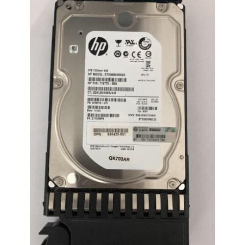 HP QK703A 656102-001 719770-003 MSA2000 P2000 3T SAS 3.5 7.2K Hard Drive HDD