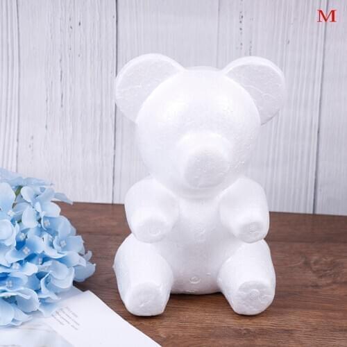 1pcs 15cm/20cm/33cm Foam Bear Mold DIY Artificial Flowers Rose Gift Bear Mold Birth Child Gift