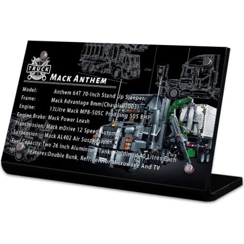 The Acrylic display stand brand for 42078 Mack Anthem truck toys building blocks
