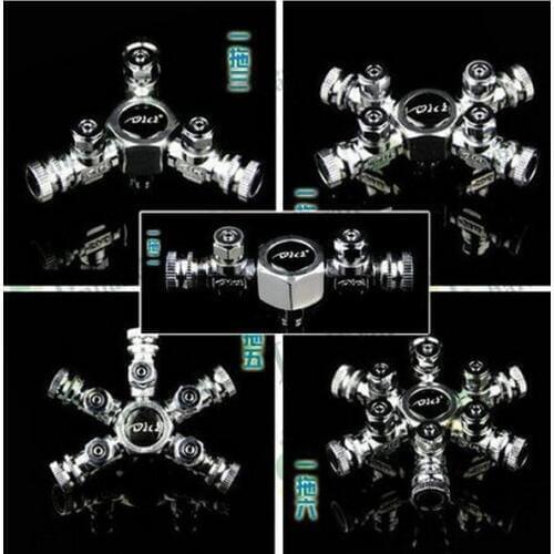 Aquarium Splitter for CO2 Regulator Solenoid, Cylinder Silver, 2/ 3/ 4/ 5/ 6 way