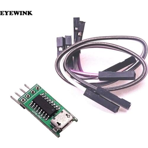 CH340C Micro USB to TTL Serial Port ISP Download Module 5V/3.3V 500ma Replace CP2102 CH340G CH340T For STM32 51 With DuPont Line