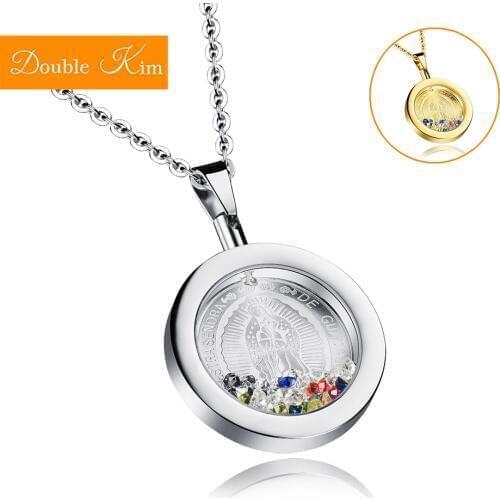 Virgin Mary Pendant Necklace Titanium Stainless Steel Chain Necklace Europe Fashion Trendy Women Jewelry Gift Dropshipping