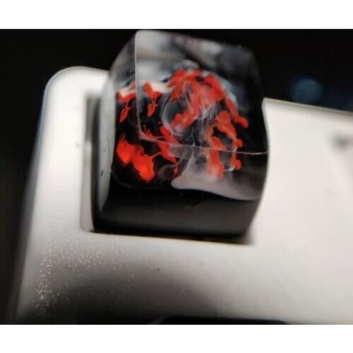 Epoxy resin cross shaft special keycap game mechanical keyboard cap accessories personalized light transmission handmade ESC Key