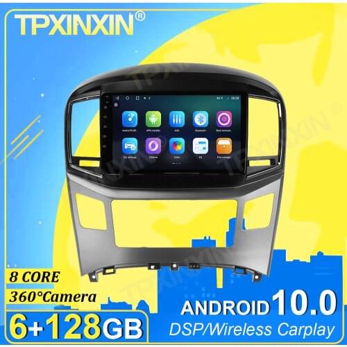 IPS PX6 Android 10.0 6+128G Carplay For Hyundai H1 2016-2019 360 Camera DSP Multimedia Player Radio Tape Recorder Video Navi GPS