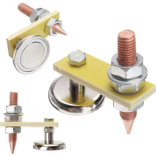Magnetic Welding Support Holder With Copper Tail Welding Magnetic Head Safety Wire Ground Clamp Welding Equipment Solder Tool