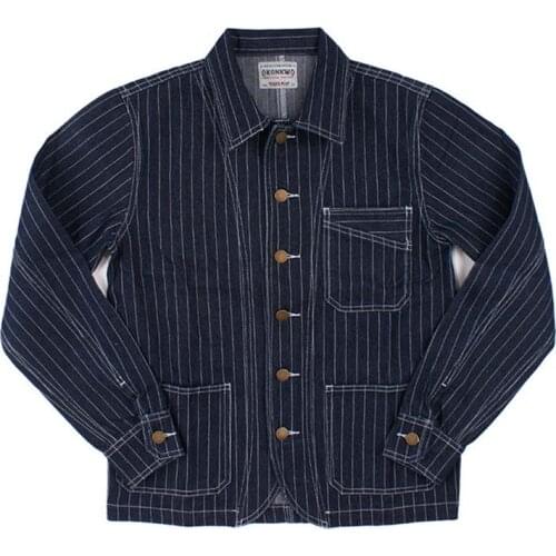 Mens Cargo Casual Denim Jackets Coats Loose Fit Straight Jeans Truckers Jackets For Men Plus Size S-2XL