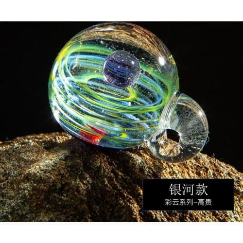 2021 New Cosmic Glazed Pendant Starry Sky Dream Crystal Ball Creative Couple Gift Necklace Bracelet DIY Necklace Accessories