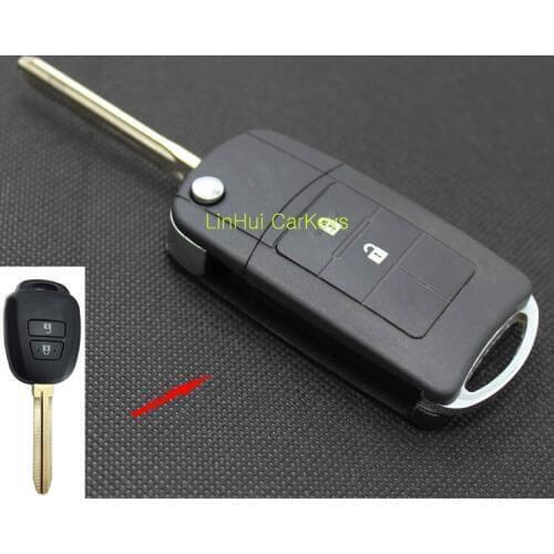 PINECONE for TOYOTA CAMRY REIZ COROLLA Keys Case 2 Buttons Uncut Blank Brass Blade Modified Remote Key ABS Shell 1 PC