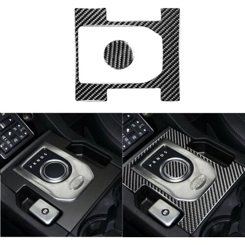 Fit For Land Rover Discovery 4 2010-2016 Carbon Fiber Interior Gear Box Shifter Switch Panel Surround Modified Sticker