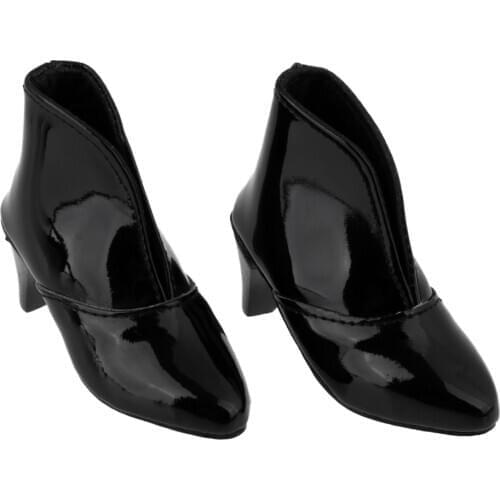 Professional Black Shoes High Heels for 1/3 BJD DOD MSD SD Supper Dollfie Dolls Clothing Accessories
