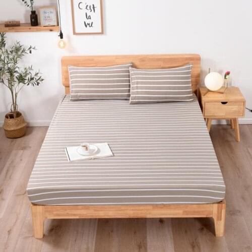 [Fitted Sheet ]100% Polyestry Pure color Bedding Linens Bed Sheets With Elastic Band Double Queen Size no pillowcase