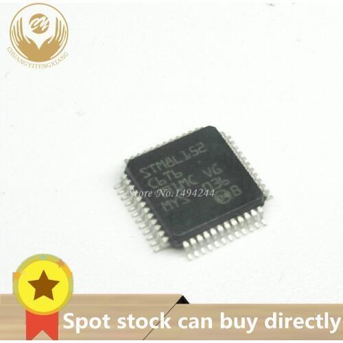 Spot STM8L152C6T6 STM8L152C6 STM8L152 LQFP48 QFP48 8-bit ultralow power MCU, up to 32 KB Flash, 1 KB Data EEPROM 10PCS