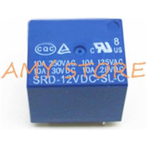 SRD-12VDC-SL-C T73 12VDC Relay 250V 10A Miniature