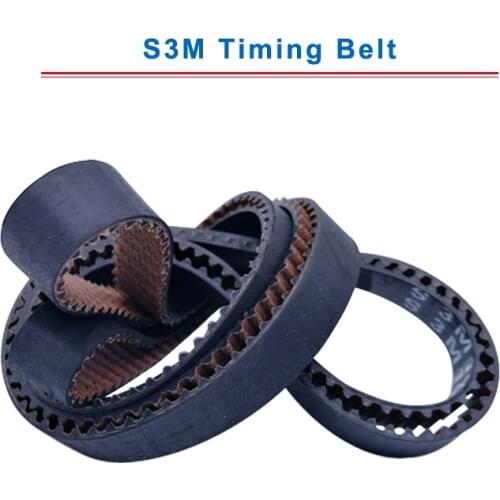 S3M Timing Belt with circular teeth model S3M-1062/1080/1110/1188/1203/1245/1263/1290 teeth pitch 3mm belt thickness 2.2mm