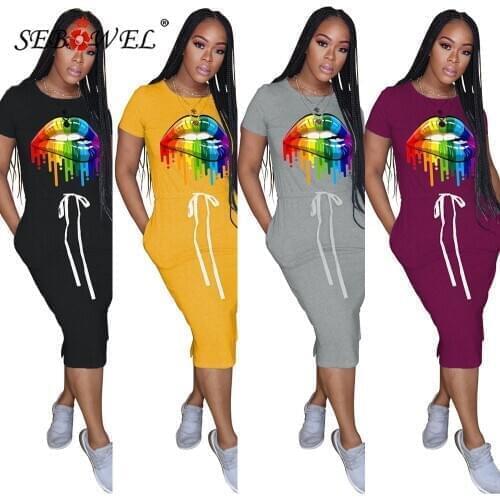 SEBOWEL Summer Short Sleeve Dresses