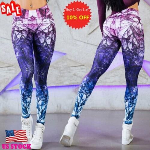 Sexy Womens Gym Sports Pants Hip Push Up Fitness Workout Stretch Leggings