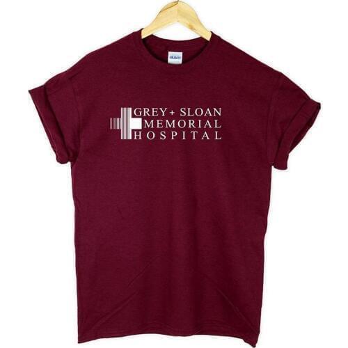 Grey Sloan Memorial Hospital Women tshirt Casual Cotton Hipster Funny t-shirt Gift For Lady Yong Girl Top Tee Drop Ship ZY-278