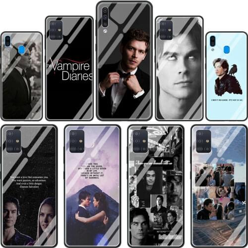 The vampire diaries Glass Phone Case for Samsung Galaxy A51 A71 5G A50 A70 A31 A21s M31 A30 A91 A41 M51 M30s A40 A10 A11 Cover