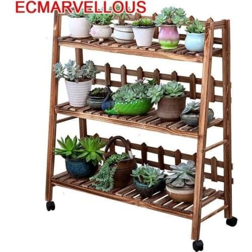 Estanteria Para Macetas Scaffale Porta Piante Etagere Plante Wood Outdoor Flower Stojak Na Kwiaty Rack Dekoration Plant Stand