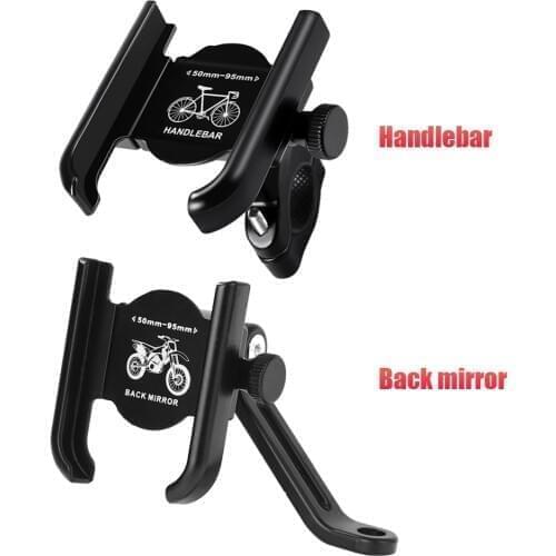 Bicycle Mobile Phone Holder Fixed Mount Bracket Motorcycle Electric Bike 360 Degree Rotatable Cell Phone Handlebar Support Stand