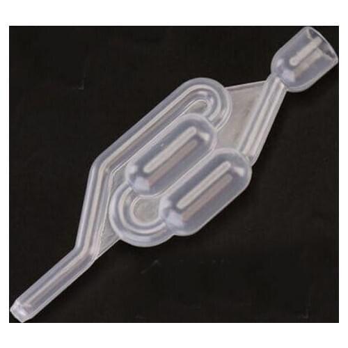 DOUBLE BUBBLE AIRLOCK-TWIN AIR LOCK FOR BEER WINE MOONSHINE FERMENTATIO, 3/8" ID