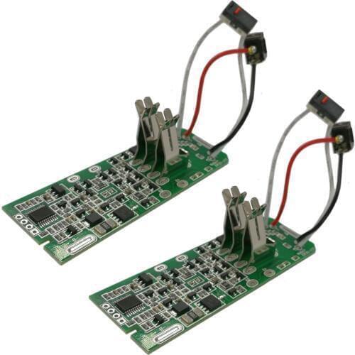 2 Pieces V6 Li-ion Battery Charging Protection Circuit Board PCB for Dyson V6 V7 21.6V DC58 DC62 DC63 DC72 Vacuum Cleaner