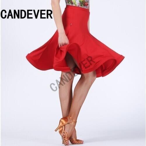 Womens Latin Salsa Tango Rumba Cha Cha Ballroom Dance Dress Skirt Black Purple Square Dance Latin Dancewear for Women/Girls