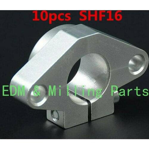 10pcs CNC 16mm Linear Rail Shaft Support Side CNC Router Mill Lathe DIY Parts SHF16 For SHF Horizontal Bracket Mill Part