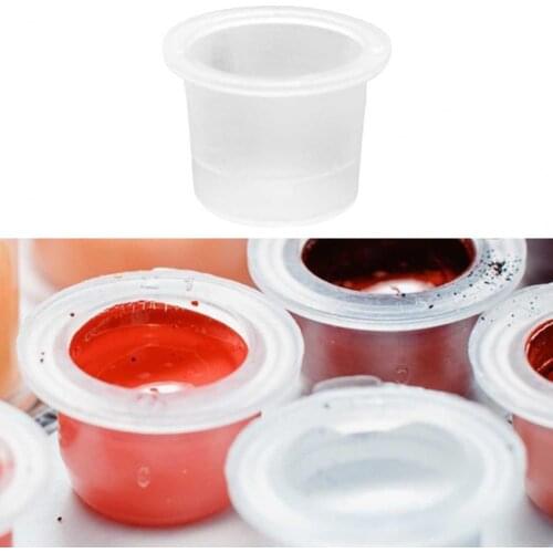 1000Pcs Ink Cups Safe Mixed Sizes Plastic Variety Sizes Ink Cups for Storage