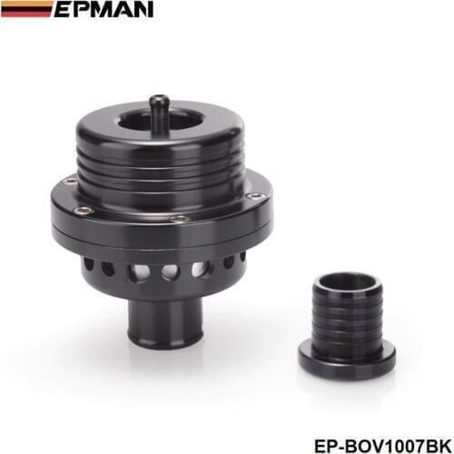 25MM TURBO BLOW OFF VALVE, DUAL PISTON WITH BLANKING PLUG - UNIVERSAL - BLACK EP-BOV1007BK