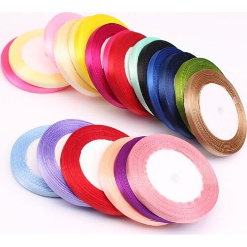 High quality 25Yards/Roll Grosgrain Satin Ribbons for Wedding Christmas Party Decoration6mm-40mm DIY Bow Craft Ribbons Card gift