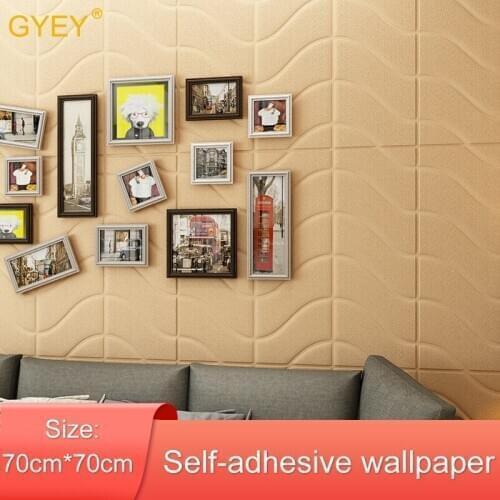 3D Wall Stickers Self-adhesive Wallpaper Stickers Landscape Bedroom Living Room Decoration Stickers TV Background Wwall