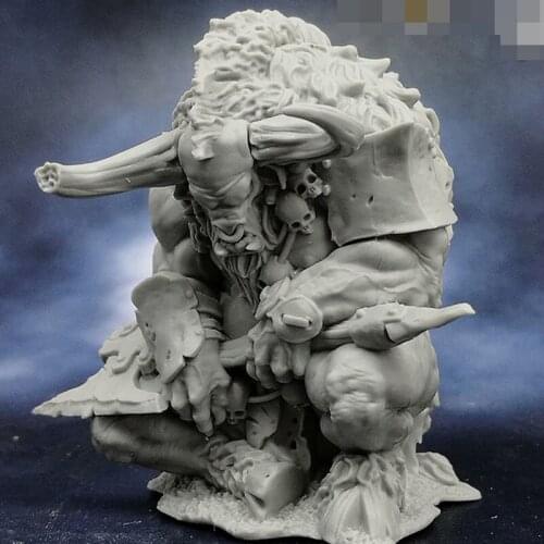 45mm Magical Theme Sleeping Minotaur Figure Resin Character Model R240