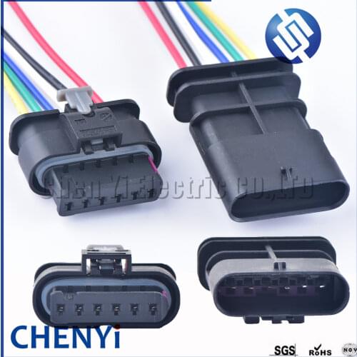 6 pin tyco Accelerator Throttle pedal position auto sensor connector 4F0973706 for VW Audi Opel/Benz/smart 4F0 973 706 with wire