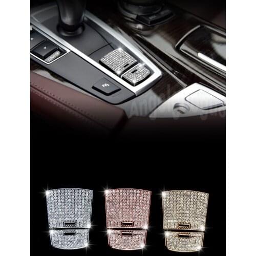 Car Electronic Hand Brake Button Decoration Cover Sticker for BMW 5 Series/ 6 Series/ 7 Series/ X3/ X4/ X5/ X6