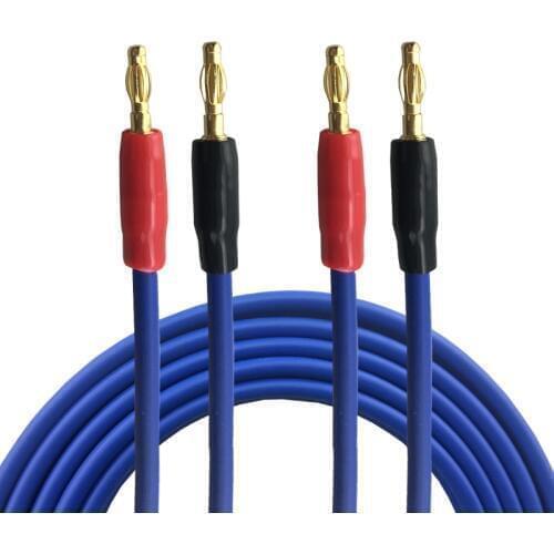OFC Banana Speaker Cable for Amplifier Surround Sound Audio Cable with Spade to Banana Plug Gold-plated 1M 2M 3M 5M 8M 10M