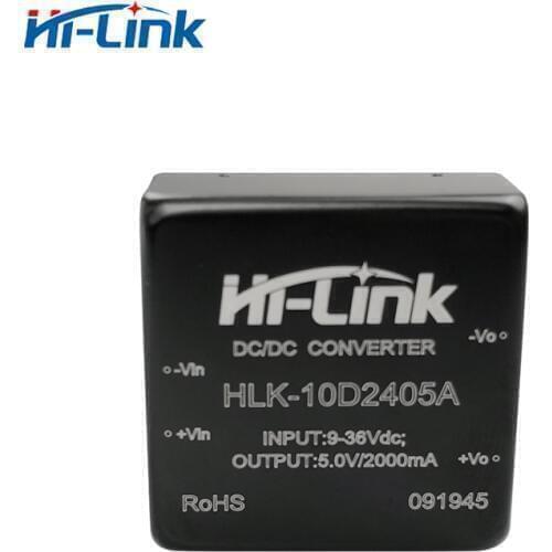 Free shipping 10 pcs/lot HLK-10D2405A 5V 10W output power DC/DC 1500VDC isolation voltage power supply module