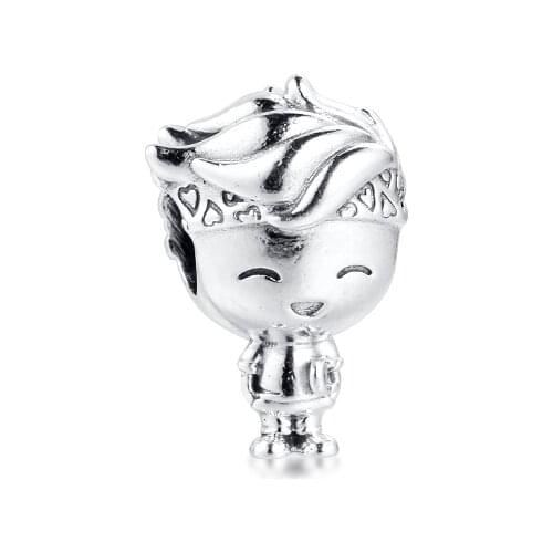 Genuine 925 Sterling Silver Jewelry Boy Teenager Charm Fits Pandora Bracelet Silver Beads for Women DIY Making kralen pulseras