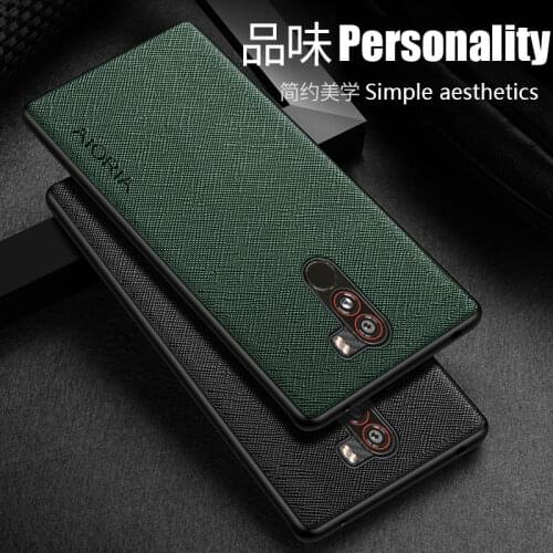 Case for Xiaomi Pocophone F1 Case TPU Around The Edge Protection Perfect High Quality PU Leather + Silicone Case Fitted Case