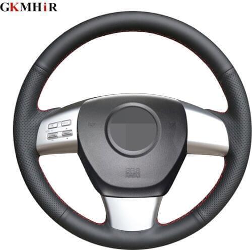 Black Artificial Leather Handsewing Car Steering Wheel Cover for Mazda 6 (US) 2009-2010 Mazda 8 2011-2015 CX-9 CX9 2007 2008