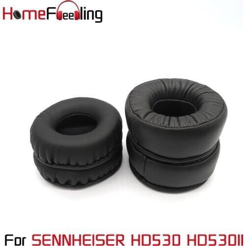 Homefeeling Ear Pads for Sennheiser HD530 HD530II Headphones Ear Cushions Thicken Velour Sheepskin Leather Earpads Replacement