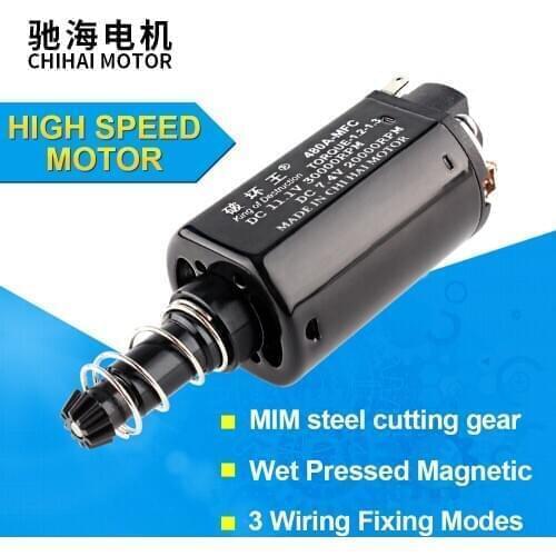 Chihai Motor Water Gel Beads Parts Long-axis CHF-480SA-MFC DC 11.1V 30000RPM High Speed DC Motor for jinming M4A1 2 Gearbox AEG