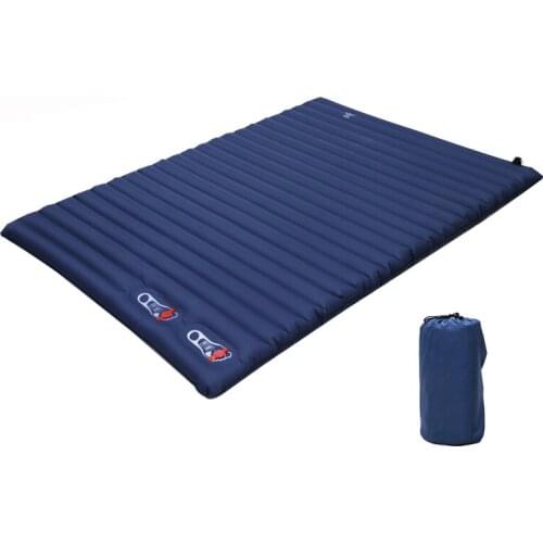 2 Person Thicken Built-in Air Pump Camping Mat Picnic Travel Inflatable Sleeping Pad Ultralight Hiking Waterproof Tent Mattress